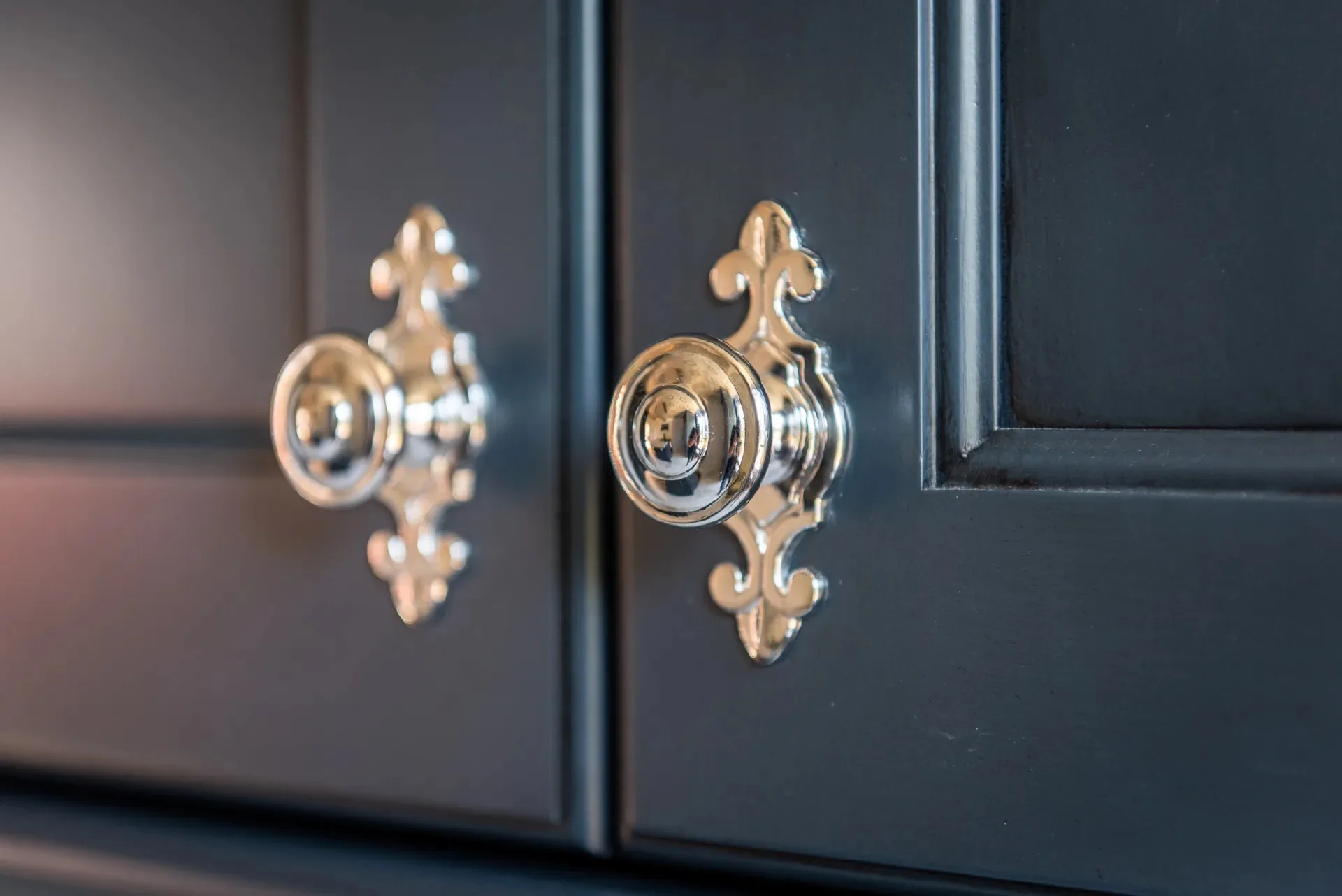 Cabinet hardware detail by Millcreek Cabinet and Design